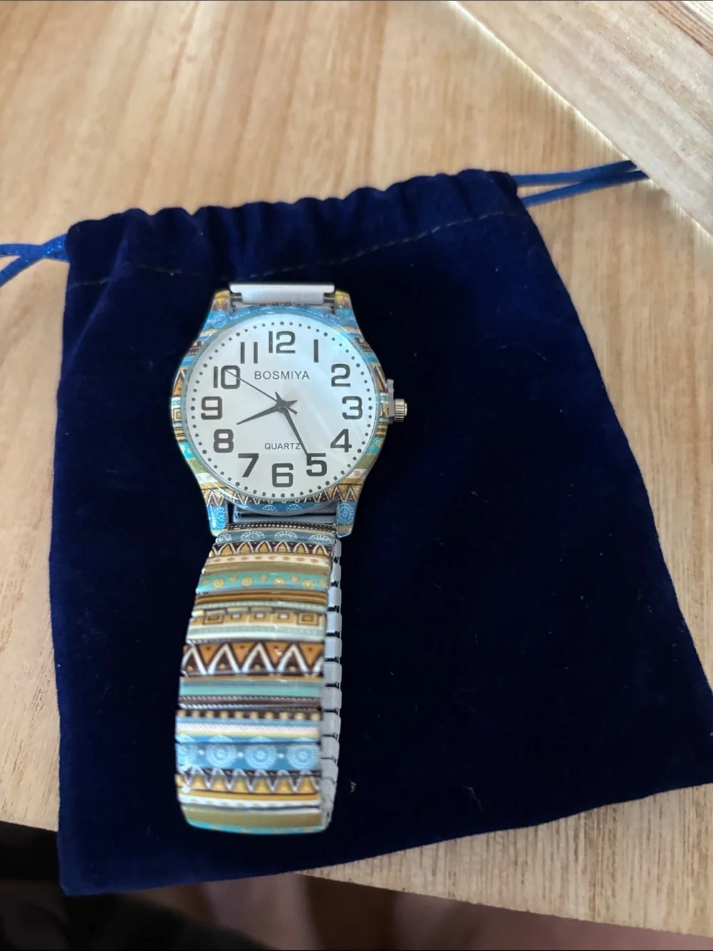 Patterned Stretch Quartz Watch Brand New